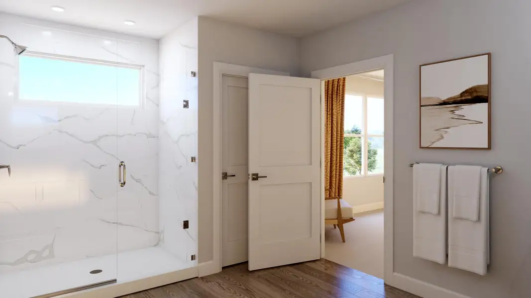 Primary Bathroom | Lotus at Harrell Oaks in Orlando, FL by Landsea Homes