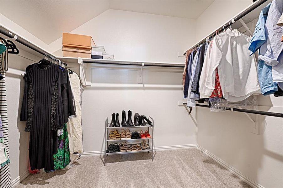 Generous primary walk-in-closet!