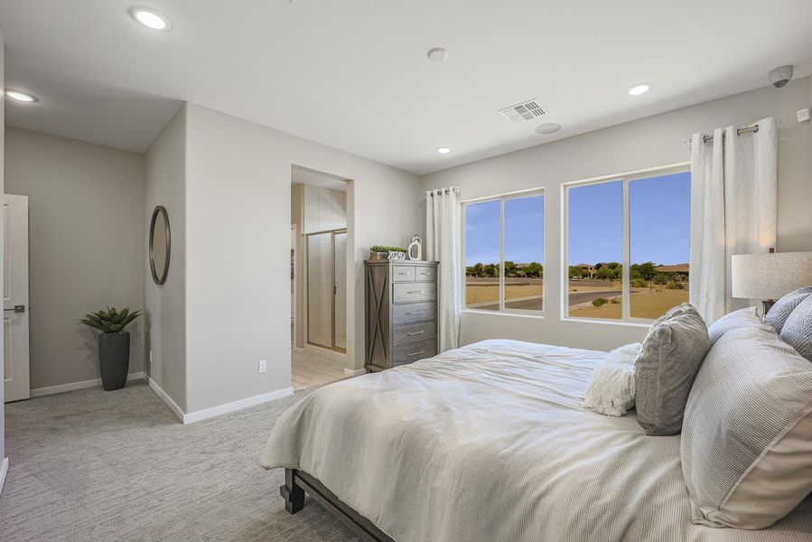 Primary Bedroom | Encatadora | Marketside Tercera | Verrado | New homes in Buckeye, Arizona | Landsea Homes