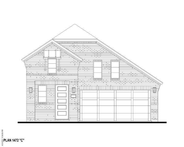 Plan 1472 Elevation C