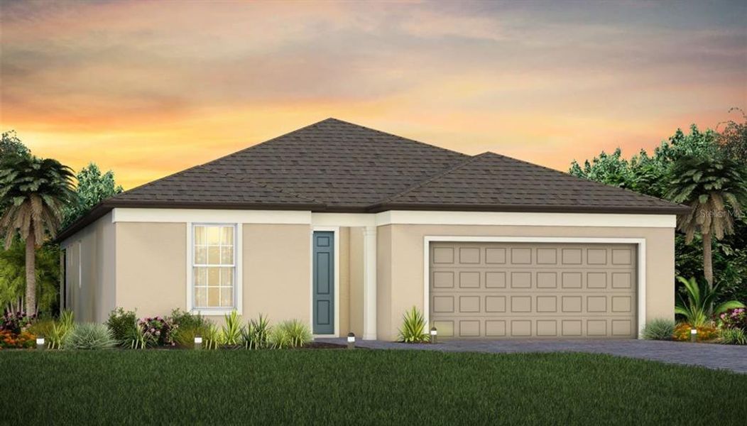 New construction Single-Family house 1951 Spring Shower Circle, Kissimmee, FL 34744 Prosperity- photo