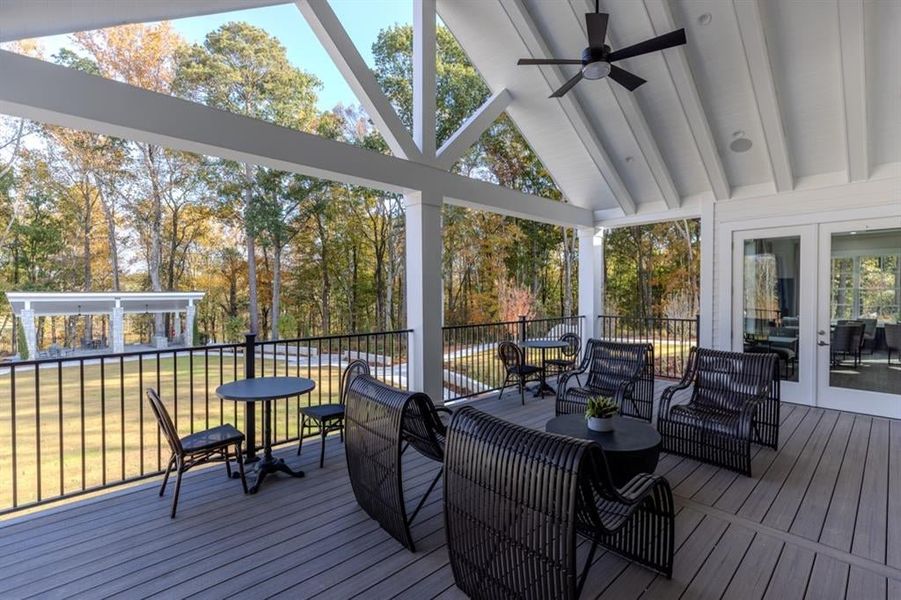 Breathtaking views from the outside deck!