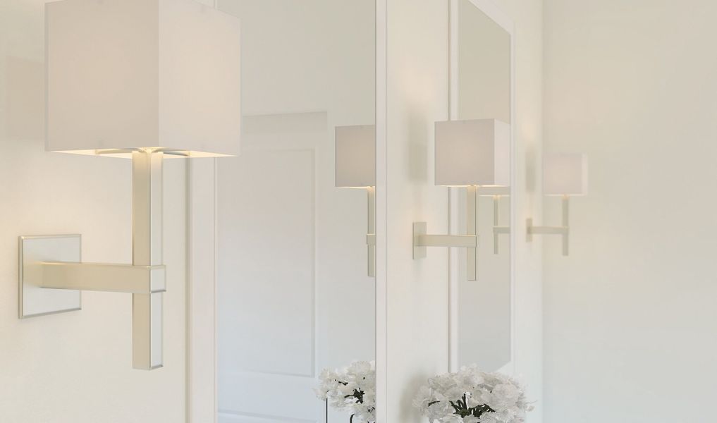 Stunning sconce lighting in primary