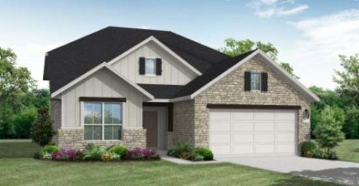 New construction Single-Family house 1002 Westfield St, Hutto, TX 78634 Goodrich (2493-CV-40)- photo