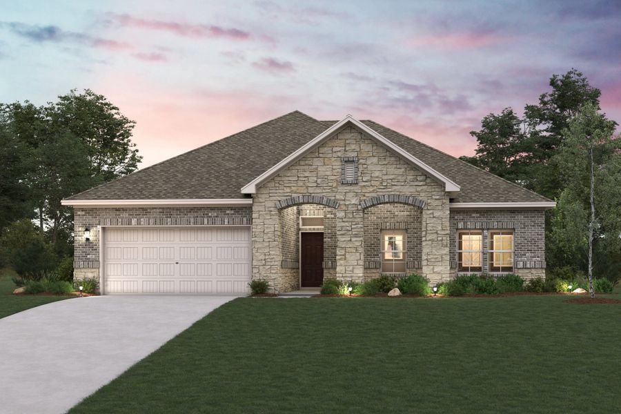 Jordan Elevation C at The Prestige Collection at Overland Grove in Forney, TX by Century Communities