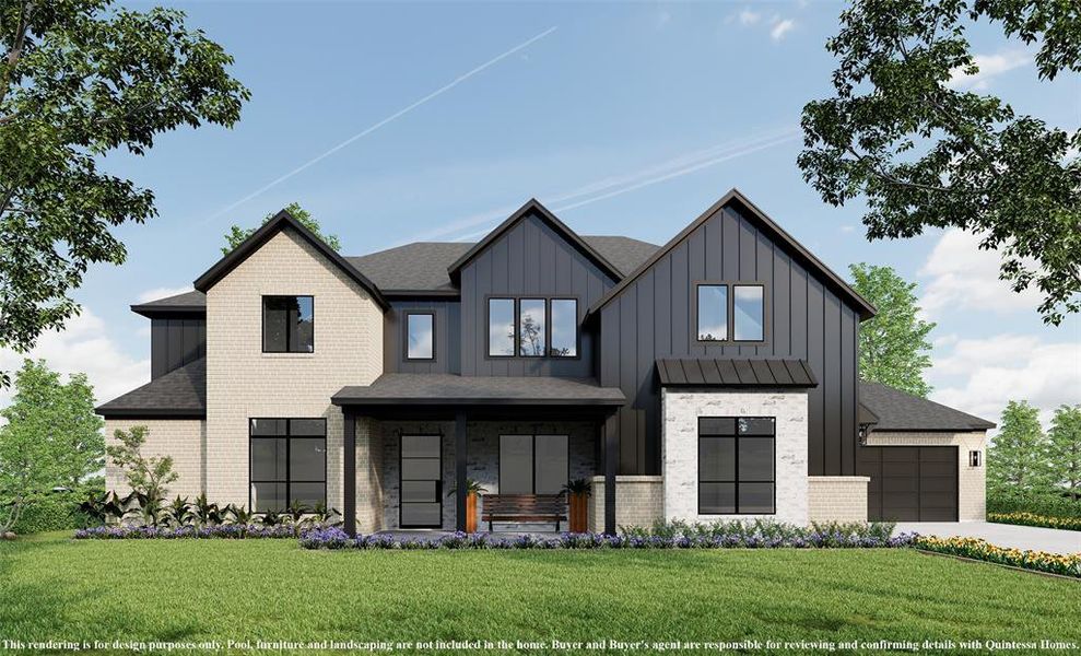 Welcome to 9309 Rosstown! Artist Rendering of Front Elevation.