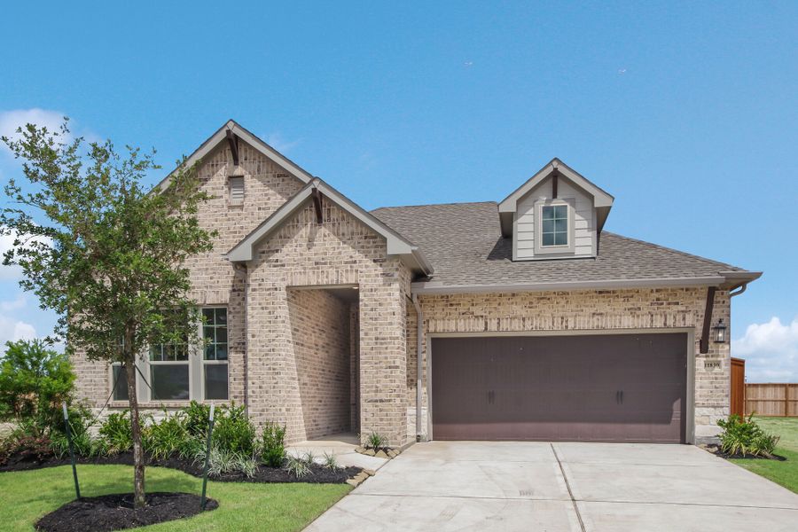 New construction Single-Family house The Forestview, 18203 Moonlit Arbor Trail, Cypress, TX 77433 - photo