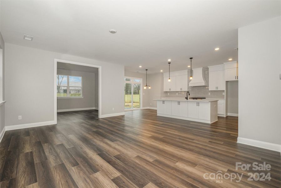 Now this is "Open Concept." Note the beautiful Luxury Vinyl Plank floors.