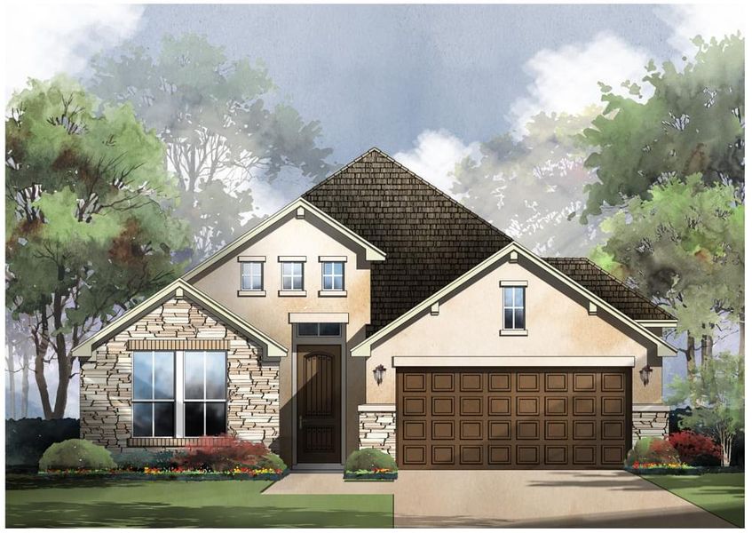 New construction Single-Family house Eaton : 50-20222F.1, 3037  Ashby Park, Bulverde, TX 78163 - photo