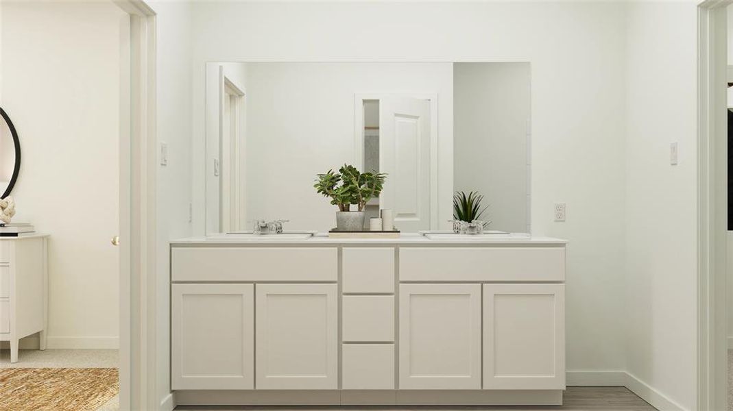 Bathroom with vanity