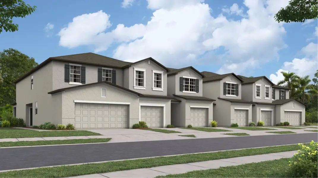 New construction Townhouse house Abacos, 13627 Sunset Sapphire Ct, Parrish, FL 34219 - photo