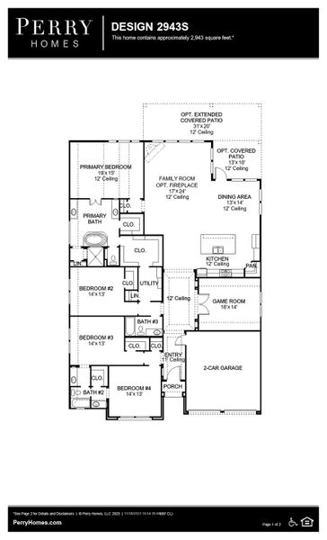 Floor Plan for 2943S