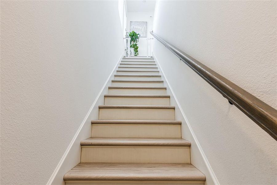 stairs to the garage apartment