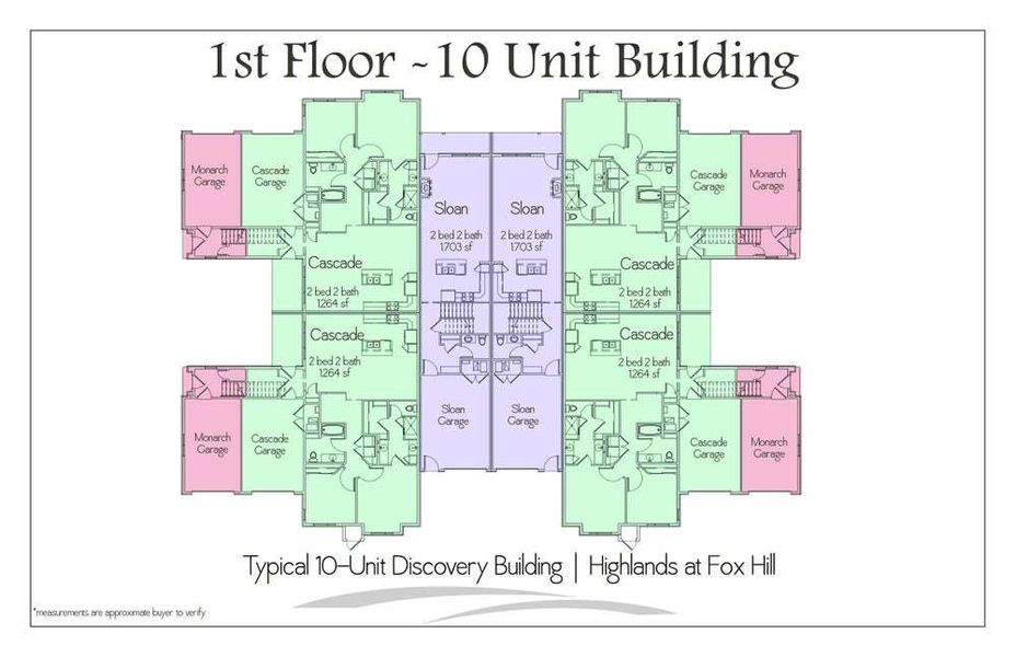 Floor Plate 10 Unit - Main Level