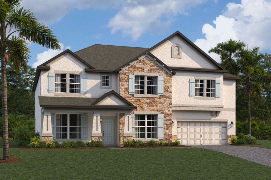 New construction Single-Family house 10801 Rolling Moss Road, Tampa, FL 33647 Grandshore II- photo