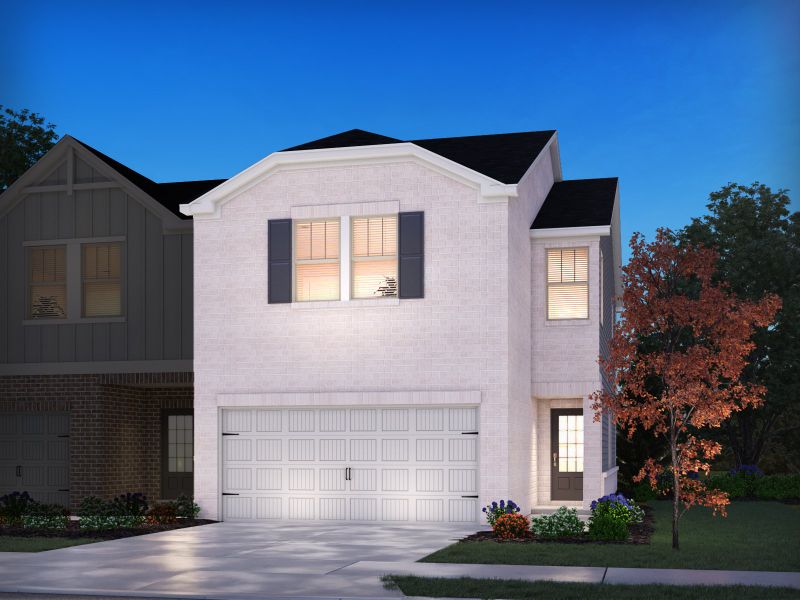 New construction Townhouse house Jade End Unit, 3142 Holland Grove Road, Lawrenceville, GA 30044 - photo