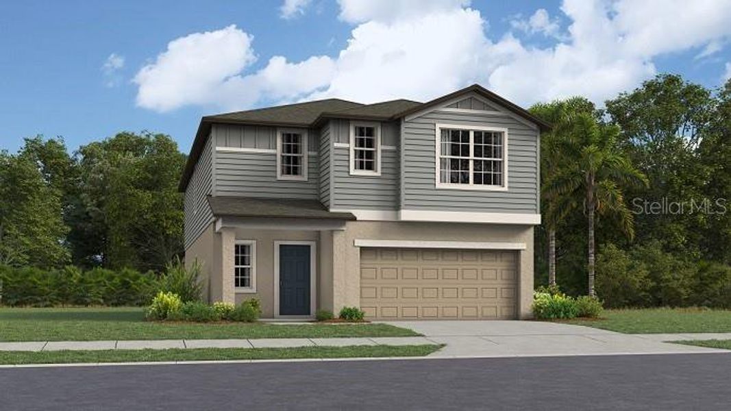 New construction Single-Family house 12535 Timber Moss Lane, Riverview, FL 33579 Concord- photo