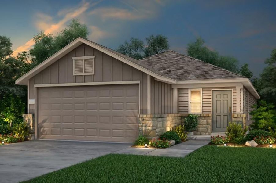 Pulte Homes, Taft elevation U, rendering