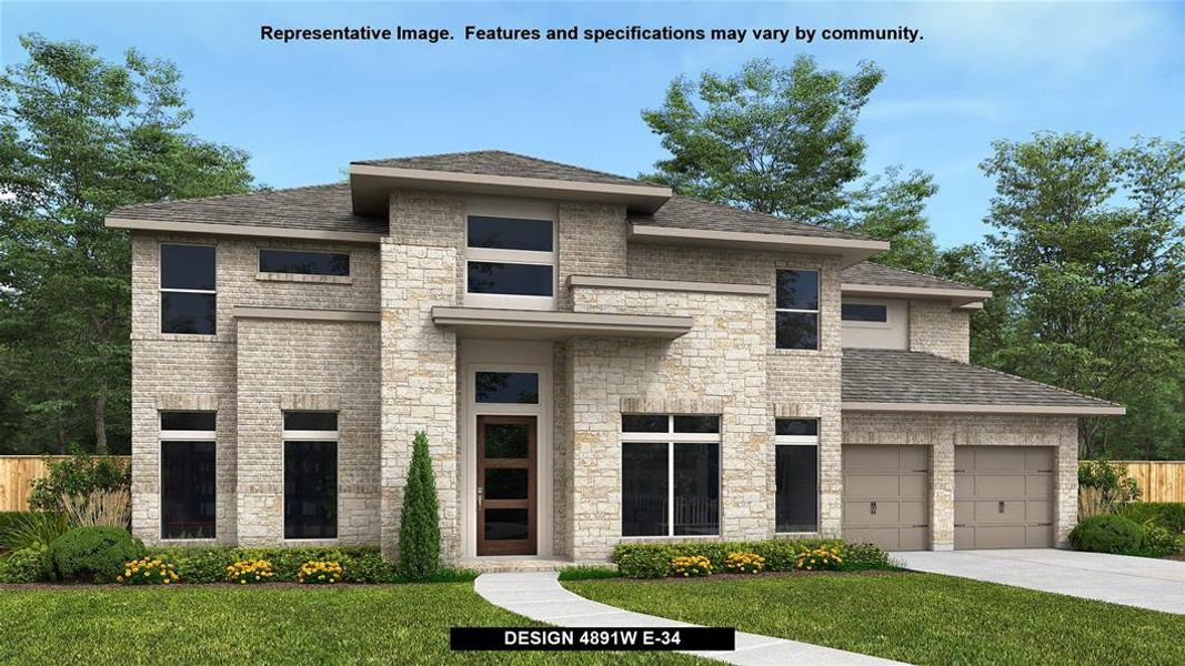 New construction Single-Family house Design 4891W, 16309 Sheridan River Trail, Conroe, TX 77302 - photo