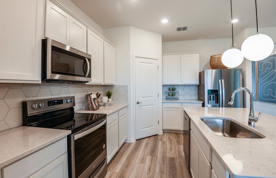 Ample amount of Countertop & Storage Space