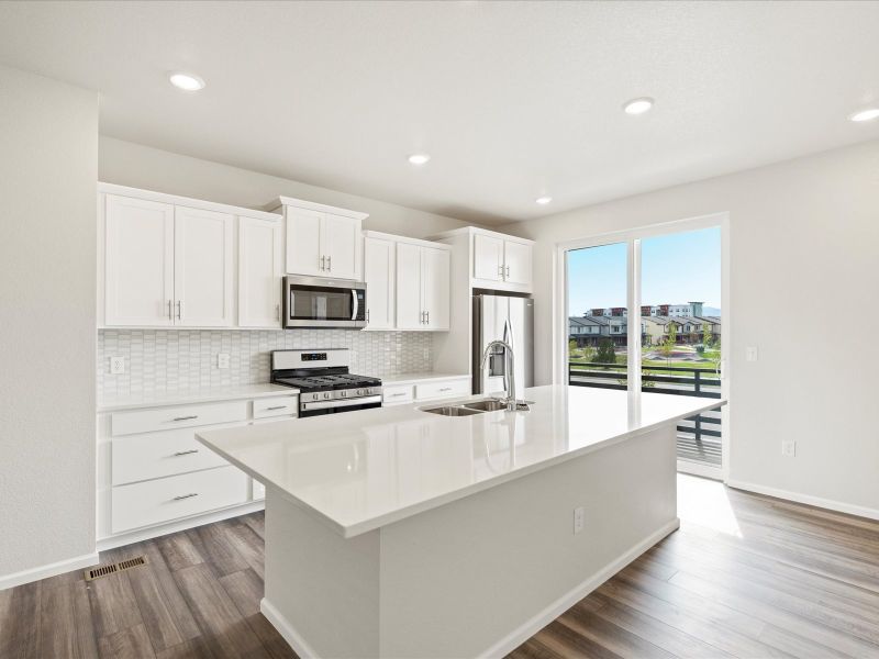 The Cameron floorplan interior image taken at a Meritage Homes community in Broomfield, CO.