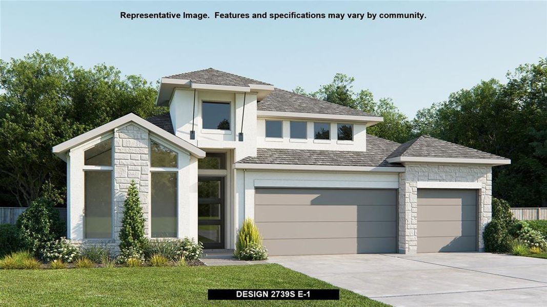 New construction Single-Family house Design 2739S, 1904 Bighorn Trail, New Braunfels, TX 78132 - photo