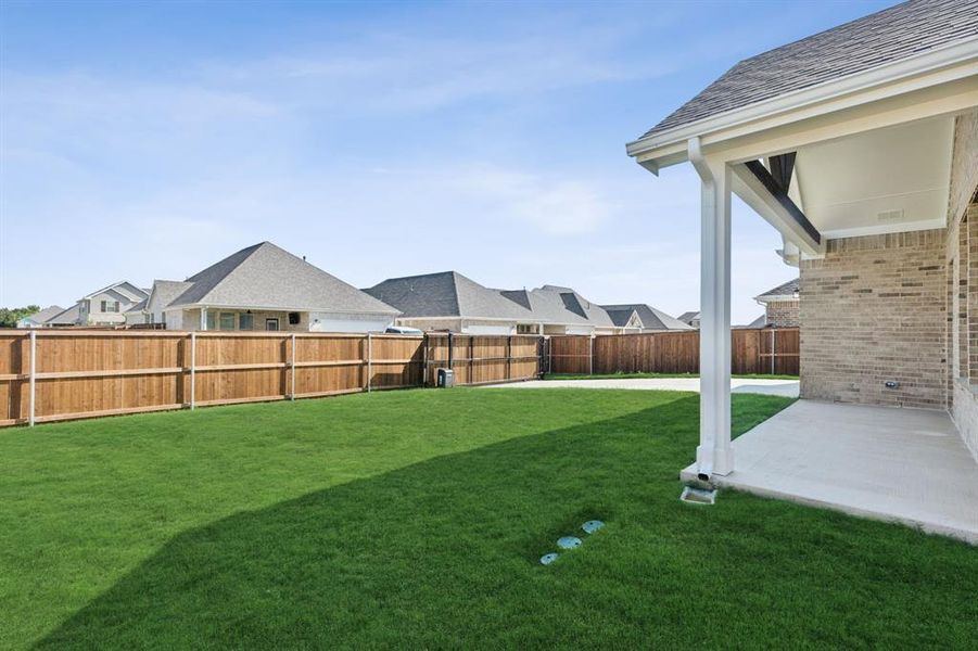 View of yard featuring a patio