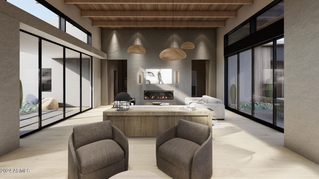 Rendering Living room