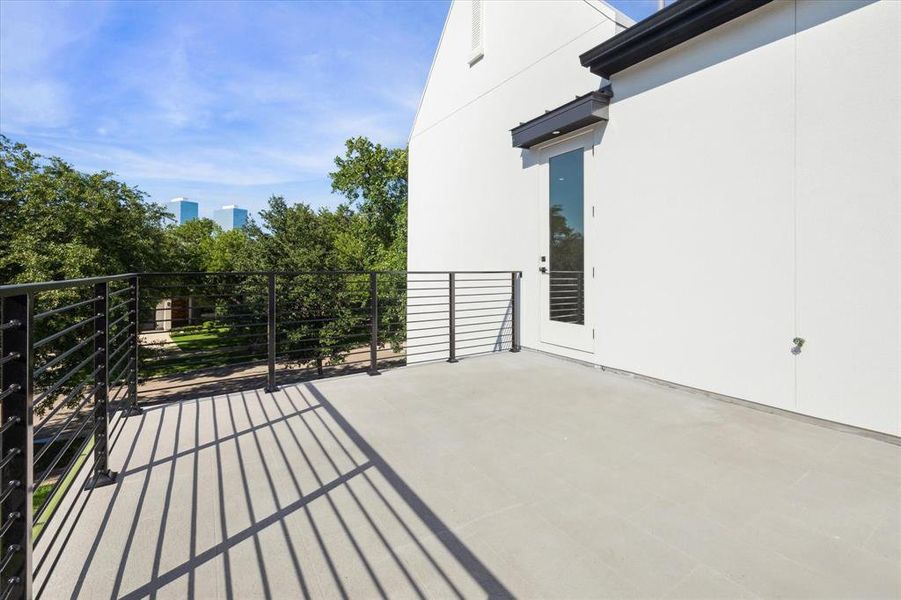 Private balcony adjacent to Secondary Bedroom 2