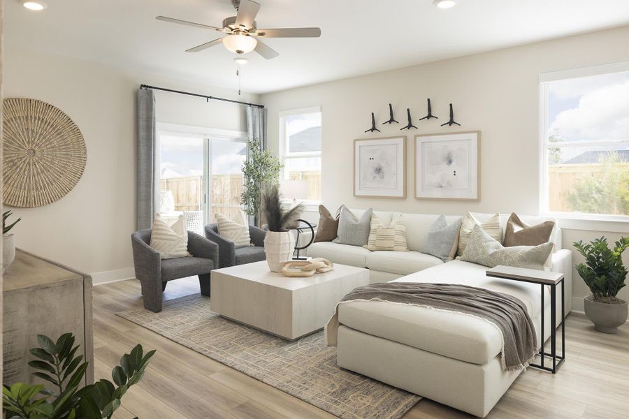 Great Room | Rebecca at Lariat in Liberty Hill, TX by Landsea Homes