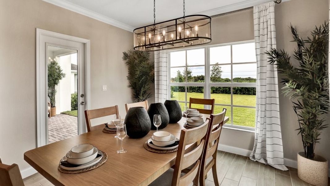 Hydrangea dining room