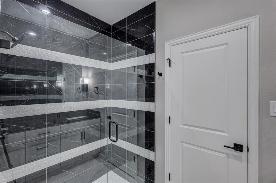 Primary Bathroom with an enclosed shower