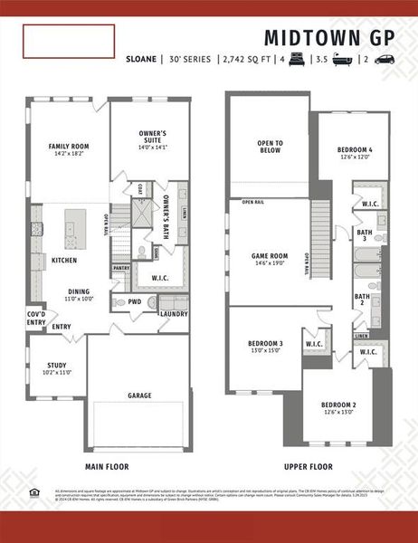 Our phenomenal Sloane floor plan offers all the space you need with a lock and leave lifestyle!  Come see this fantastic home today!!