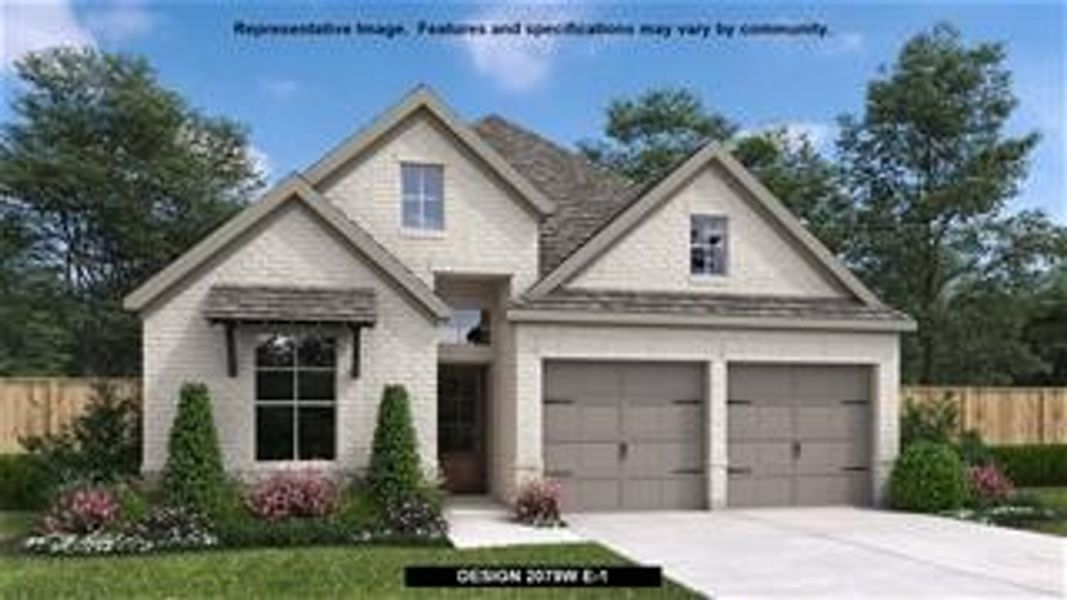 New construction Single-Family house Design 2079W, 309 Langhorne Bend, Liberty Hill, TX 78642 - photo
