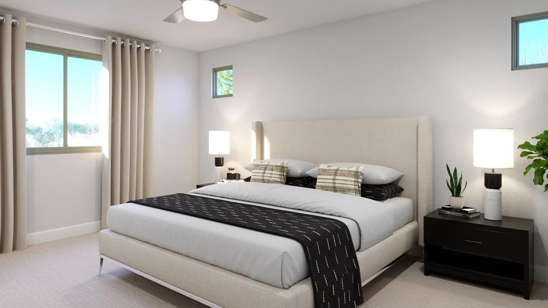 Primary Bedroom | Prescott | Wildera – Valley Series | New Homes in San Tan Valley, AZ | Landsea Homes