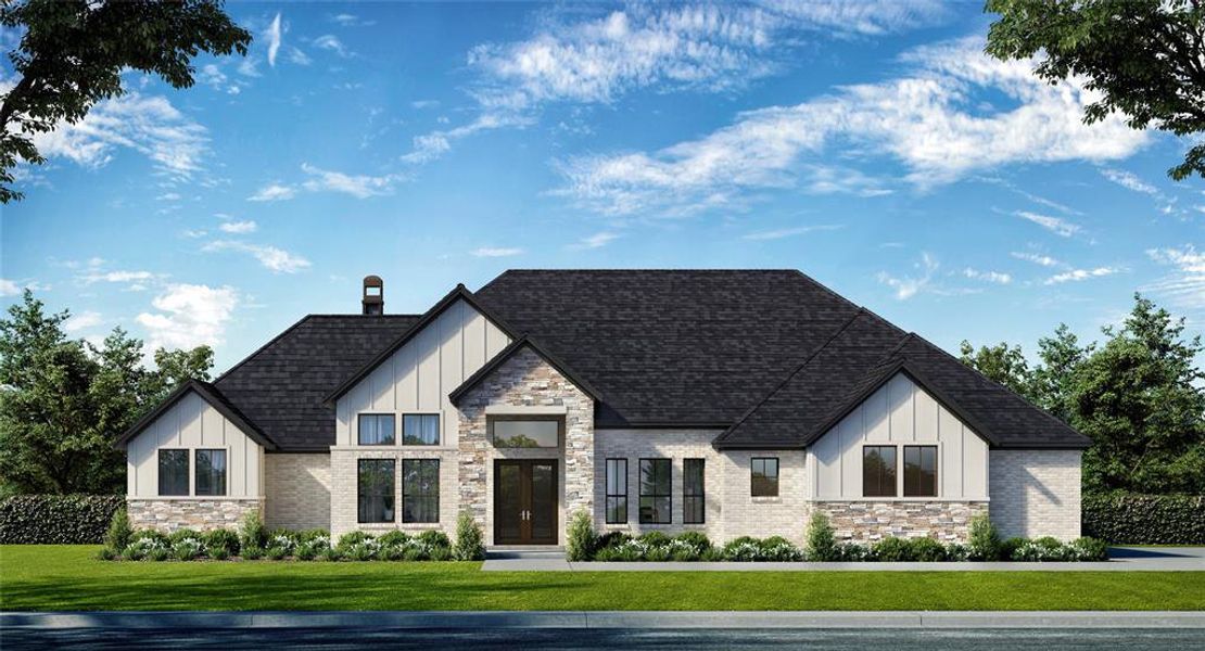 Jamestown Estate Homes' new design, located in Lakeview's gated section on a 1 acre homesite.