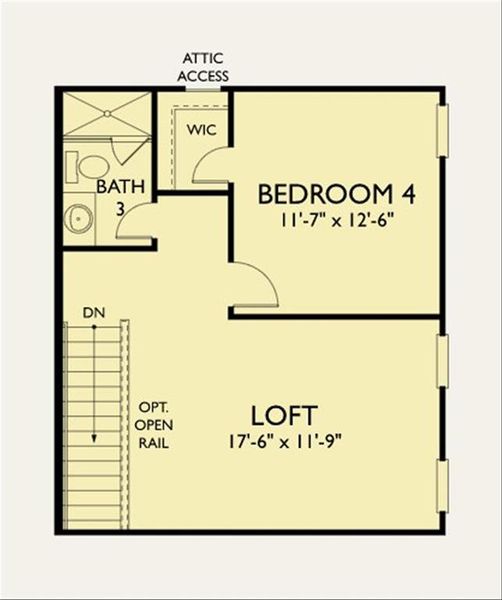 Optional Third Floor Plan