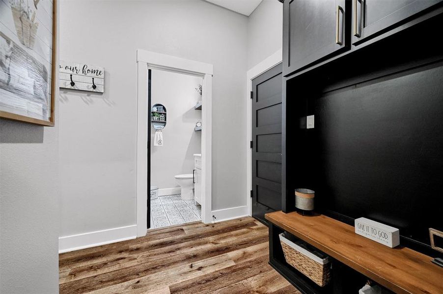 Mudroom with Half Bath