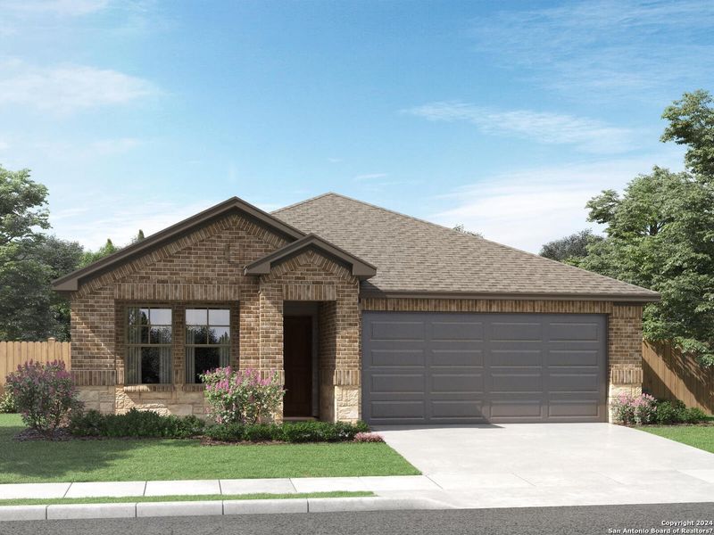 New construction Single-Family house 14733 Rainwater Trail, San Antonio, TX 78253 Allen (840)- photo