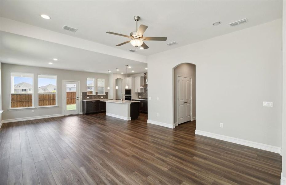 Airy gathering room *real home pictured