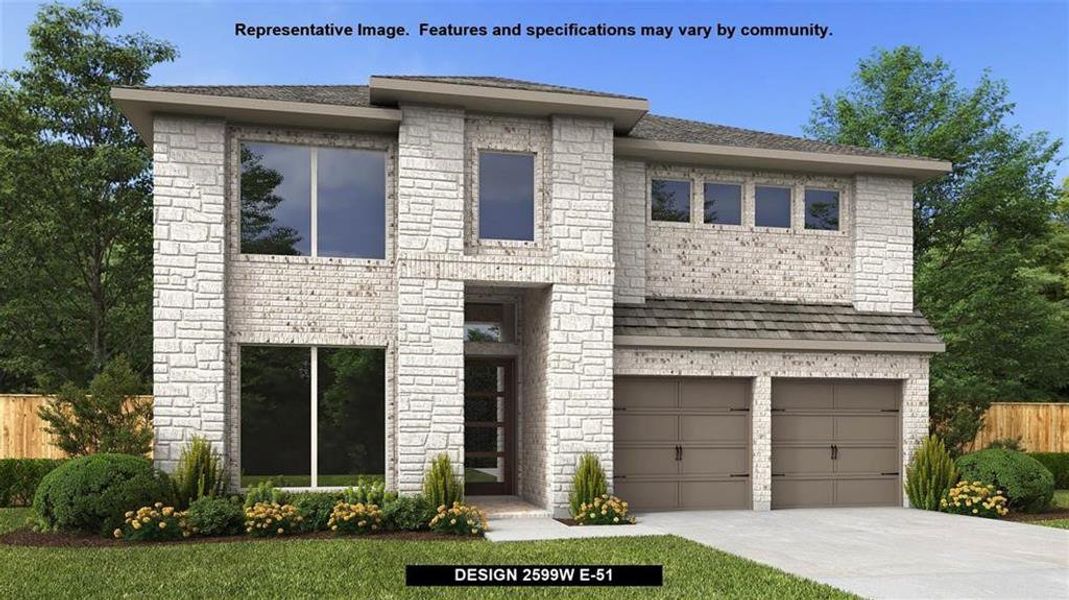 New construction Single-Family house 1412 Scenic Green Loop, Georgetown, TX 78628 Design 2599W- photo