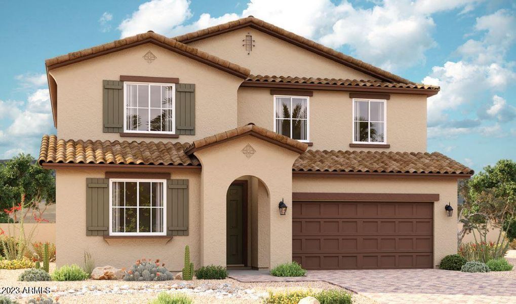 New construction Single-Family house 11009 W Tonto Street, Avondale, AZ 85323 Ammolite- photo