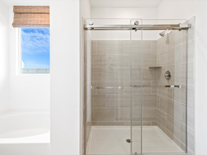 Primary Bathroom in Arlo Floorplan at Abel Ranch