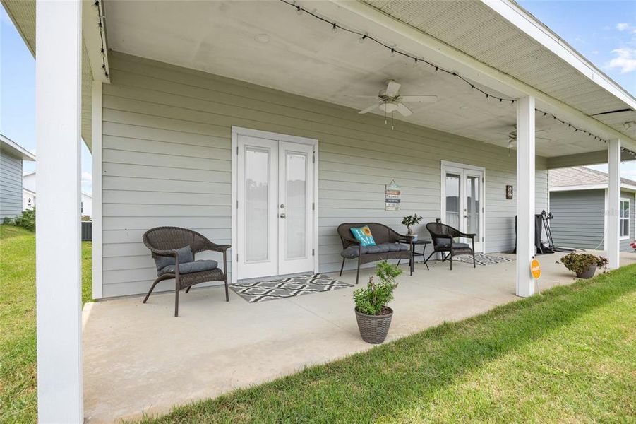 Expansive Covered Back Patio