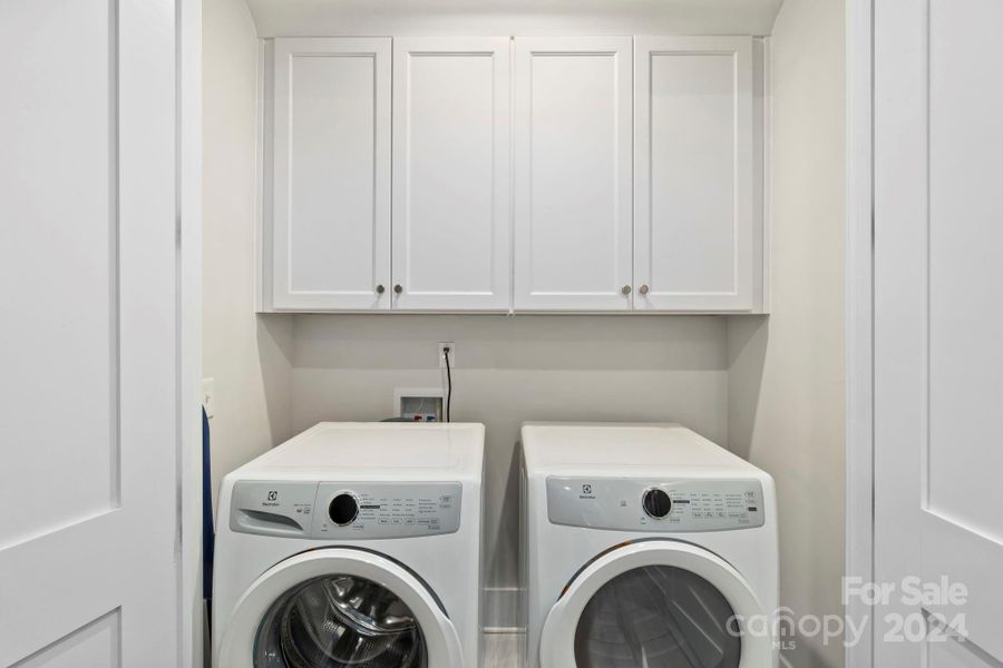 Laundry closet on 2nd floor