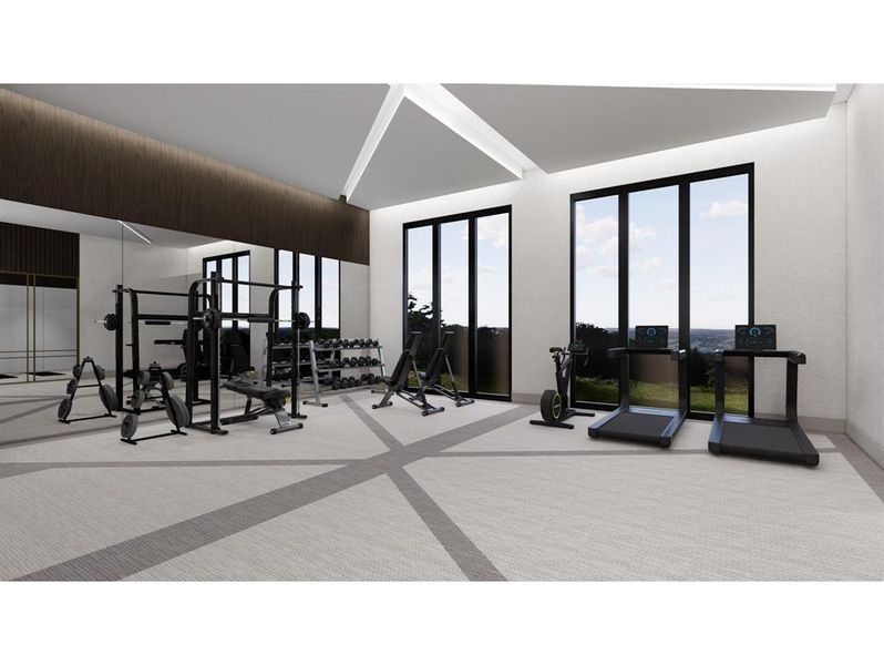 Discover clubhouse fitness and exercise center