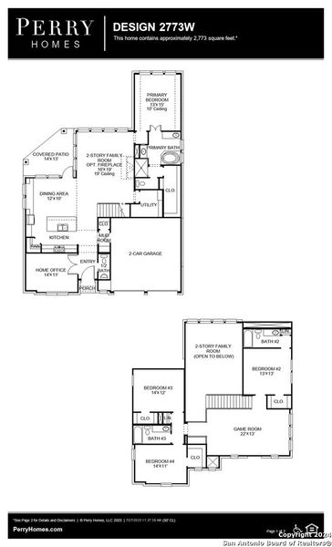 New construction Single-Family house 24158 Sidehill Lie, San Antonio, TX 78261 Design 2773W- photo