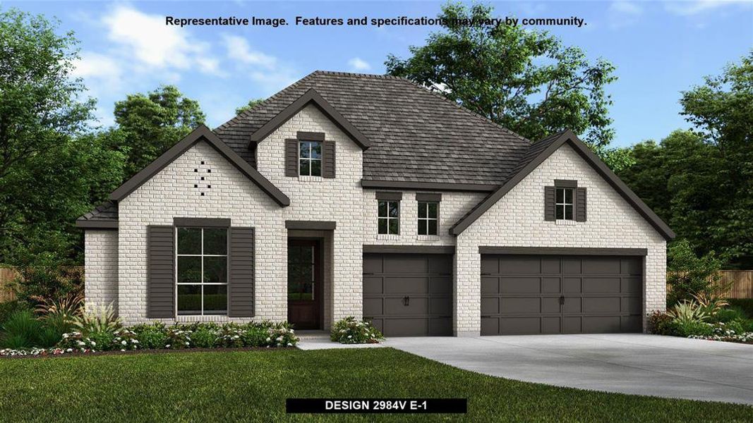 New construction Single-Family house Design 2984V, 10031 Mitra Way, San Antonio, TX 78224 - photo