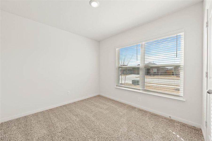 Spare room with carpet floors and plenty of natural light