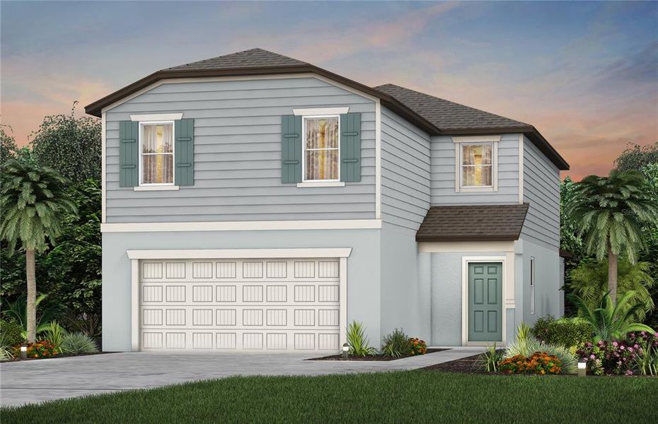 New construction Single-Family house 10623 Hidden Banks Glen, Parrish, FL 34219 Tybee- photo